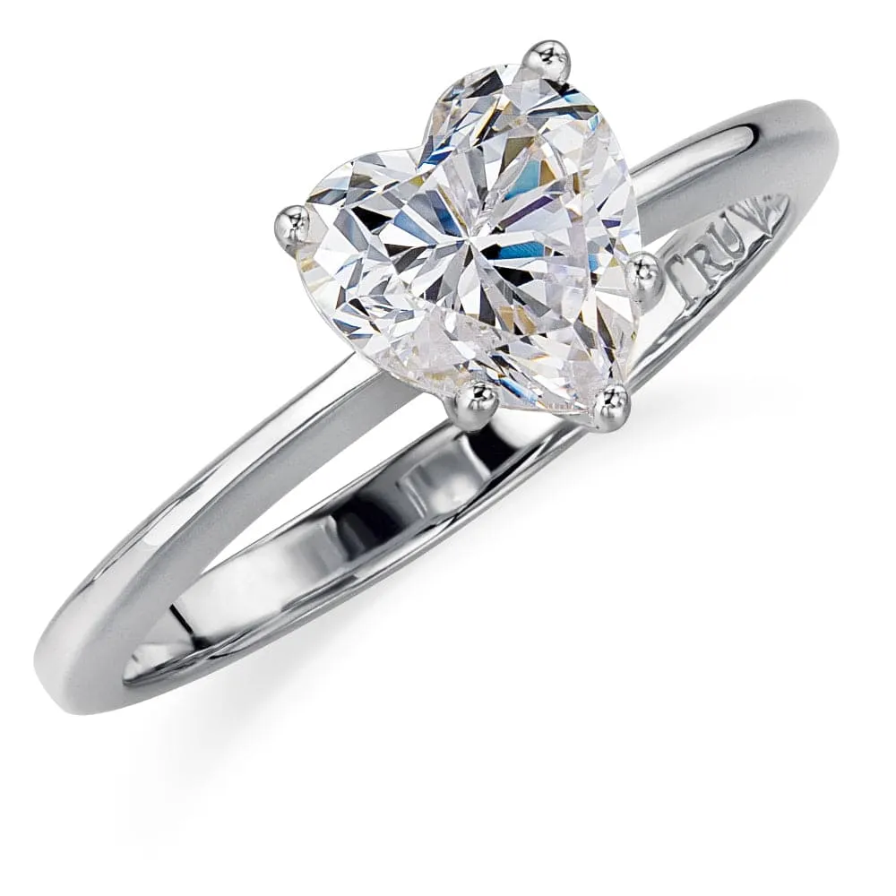 1 ct. Heart Solitaire Ring