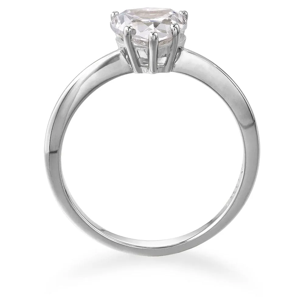 1 ct. Heart Solitaire Ring