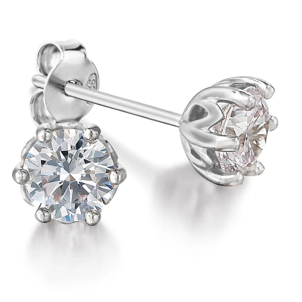 1 ct. t.w. Tulip Stud Earrings