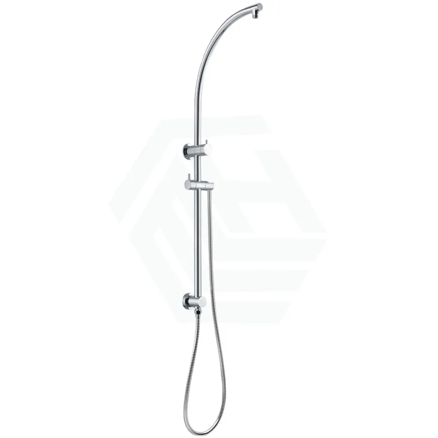 10 inch 250mm Round Chrome Twin Shower Station Top Water Inlet with 3 Functions Handheld