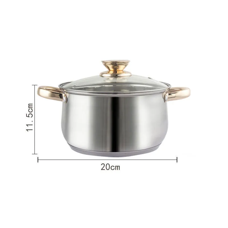12-Piece Stainless Steel Cookware Set | Stock Pot, Pan, Saucepan, and Casserole Kettle Set