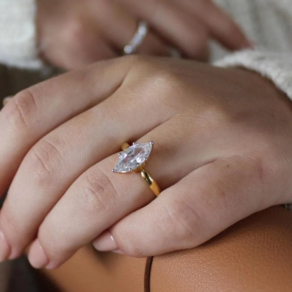 2 ct. Marquise Solitaire Ring