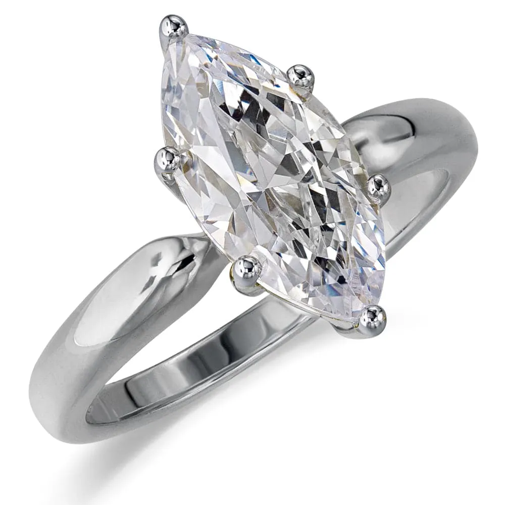 2 ct. Marquise Solitaire Ring