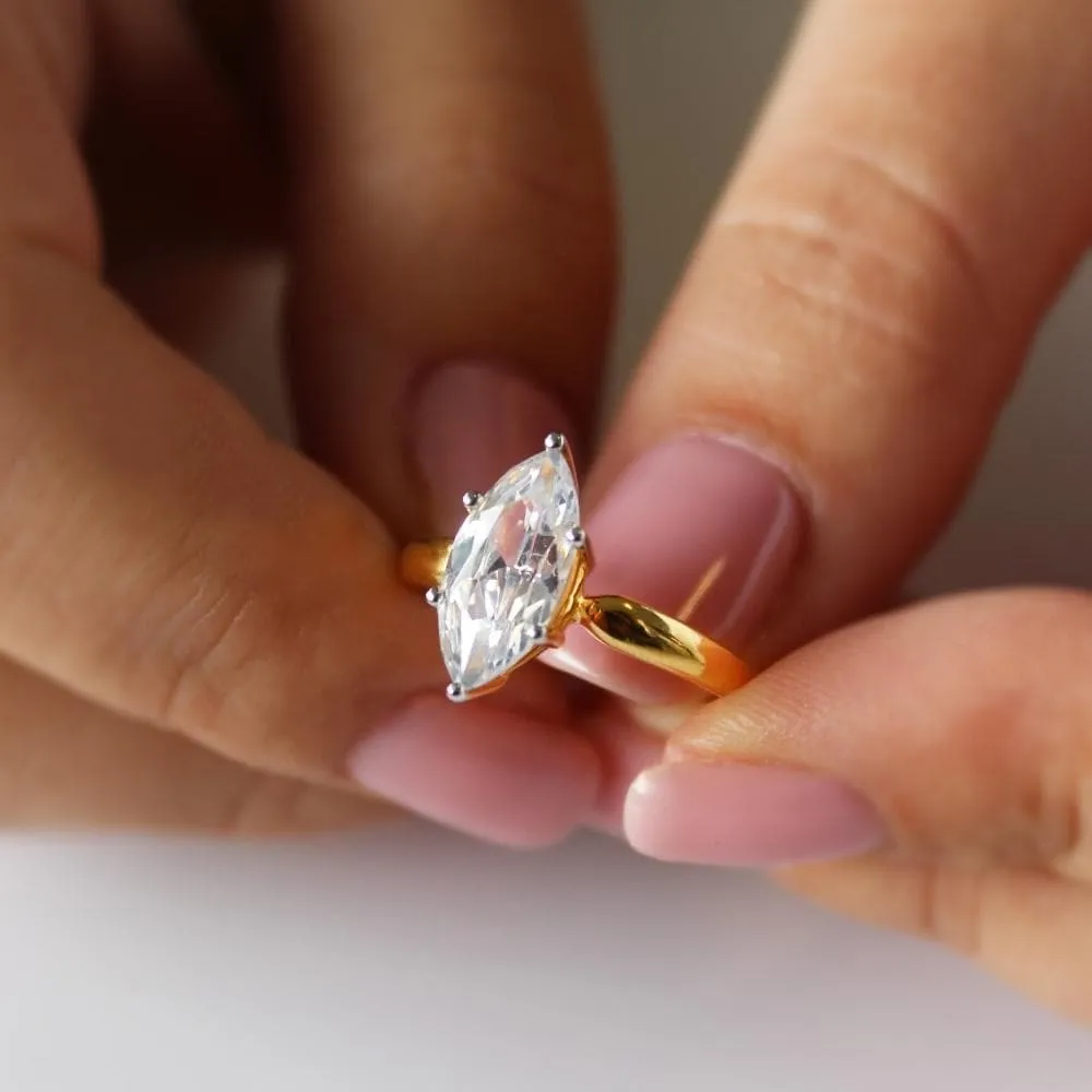 2 ct. Marquise Solitaire Ring
