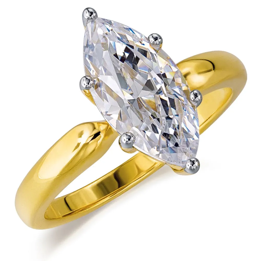 2 ct. Marquise Solitaire Ring