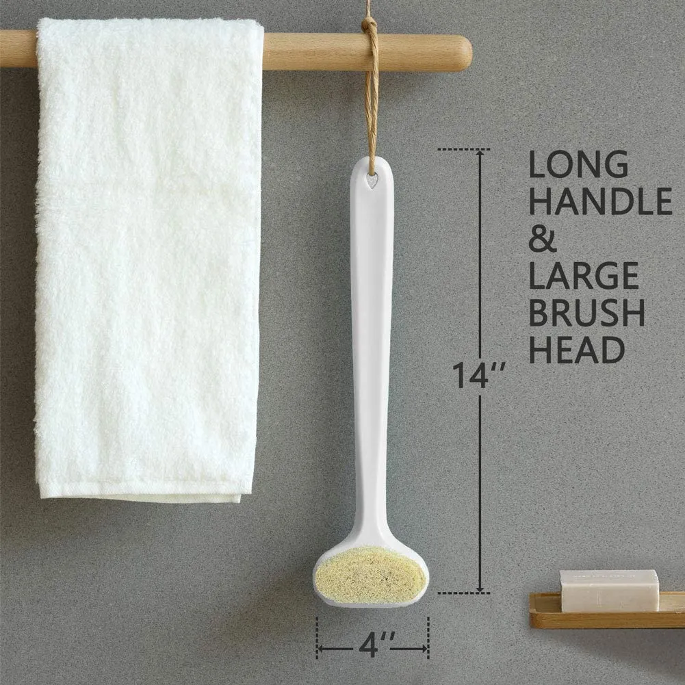 2-Pack: Bath Body Brush with Comfy Bristles