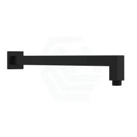 400mm Square Wall Mounted Shower Arm Matt Black