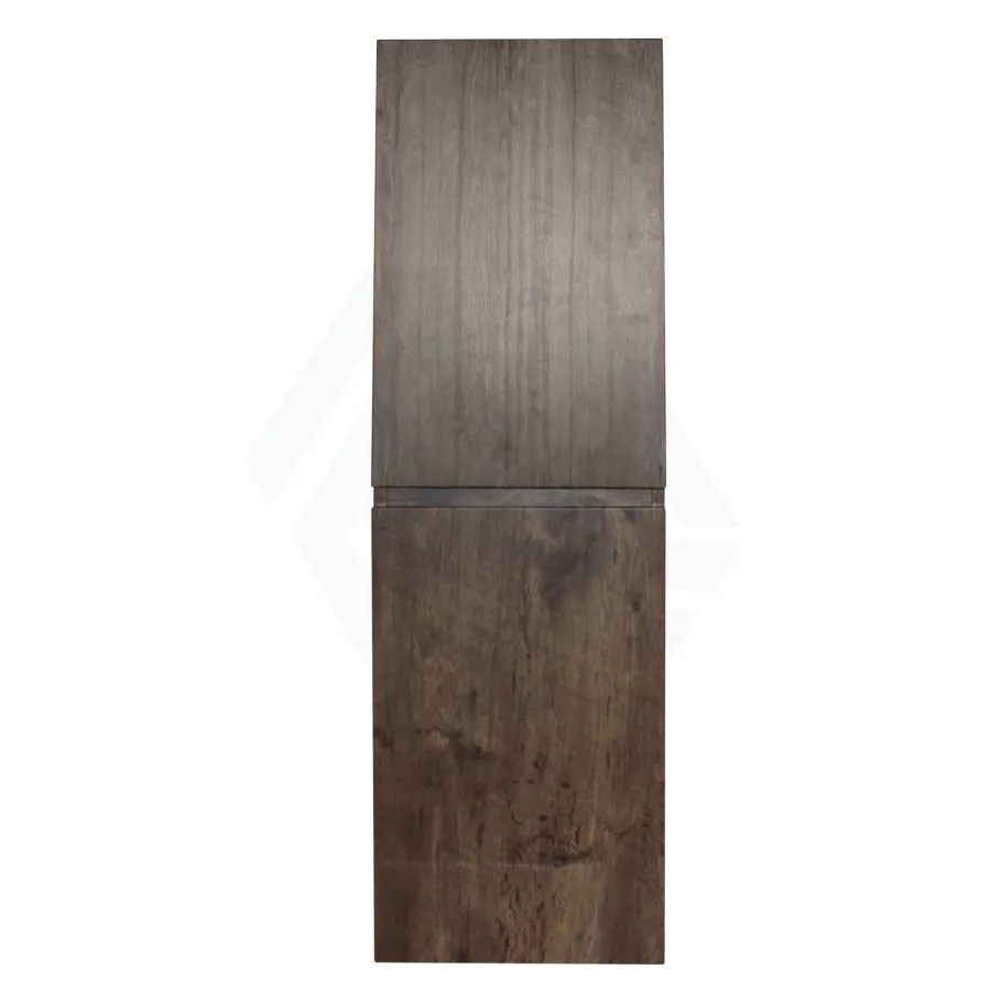 400x300x1350mm Wall Hung Bathroom Cabinet Tall Boy DARK Oak Wood Grain PVC Vacuum Filmed MDF Board