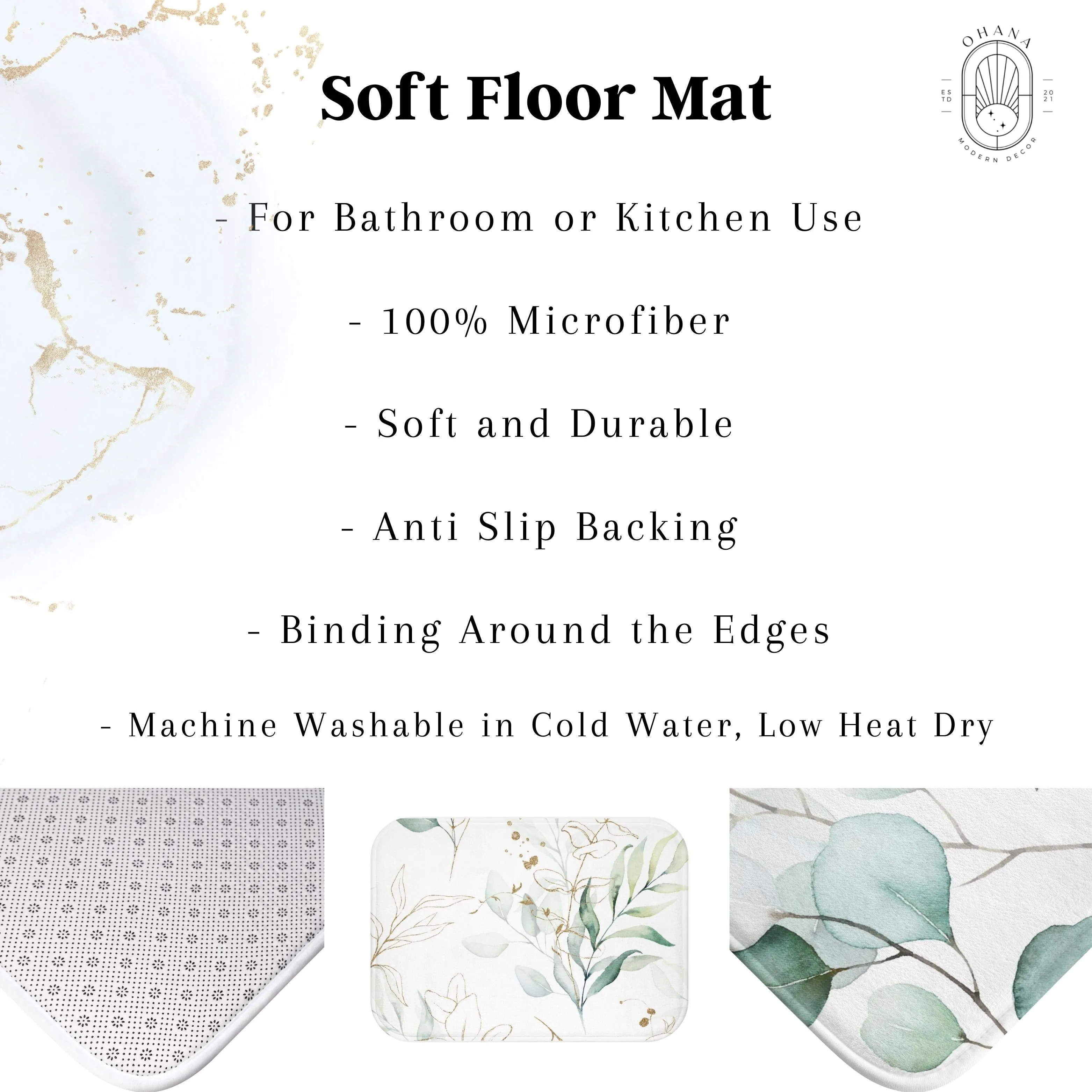 Abstract Boho Bath Mat | Rustic Beige Cream
