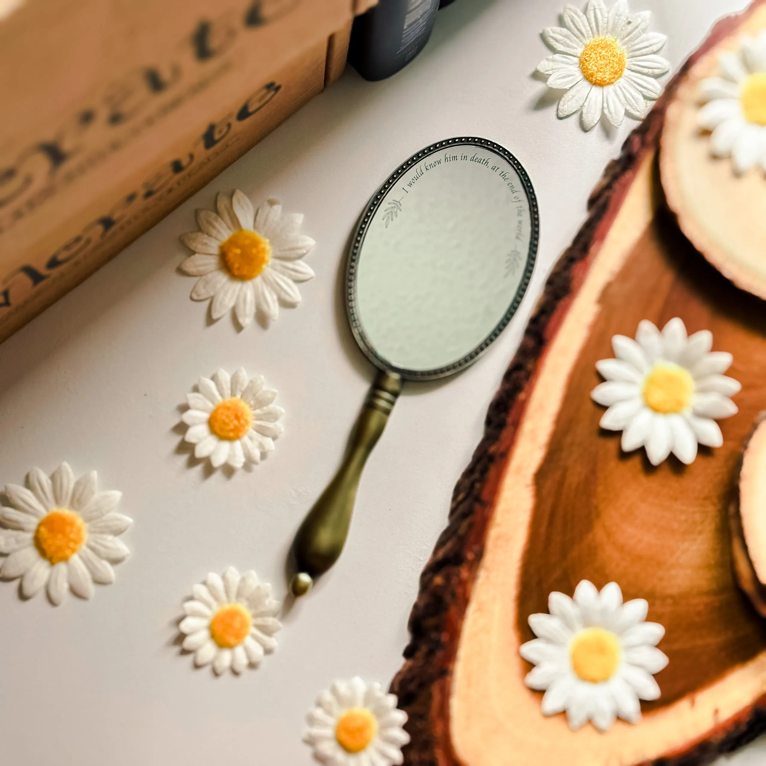 Achilles and Patroclus Hand Mirror