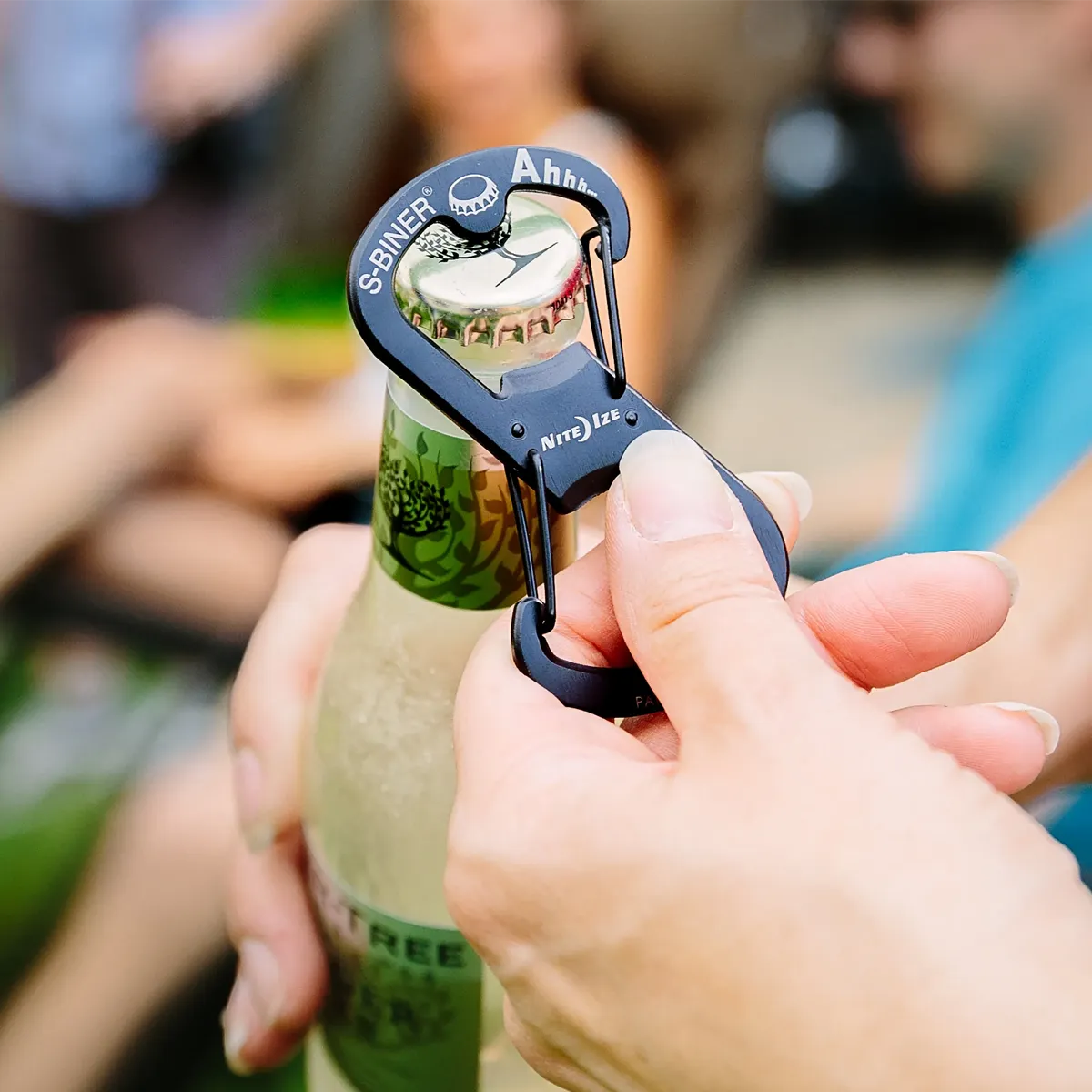 Ahhh... Stainless Bottle Opener Black