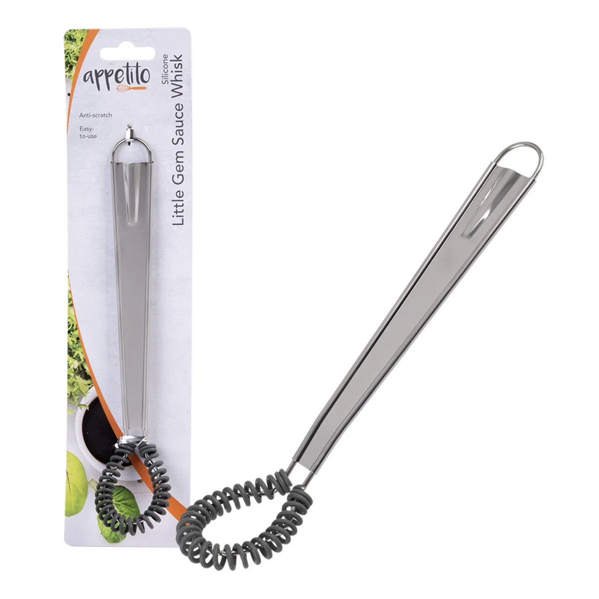 Appetito Silicone Little Gem Sauce Whisk