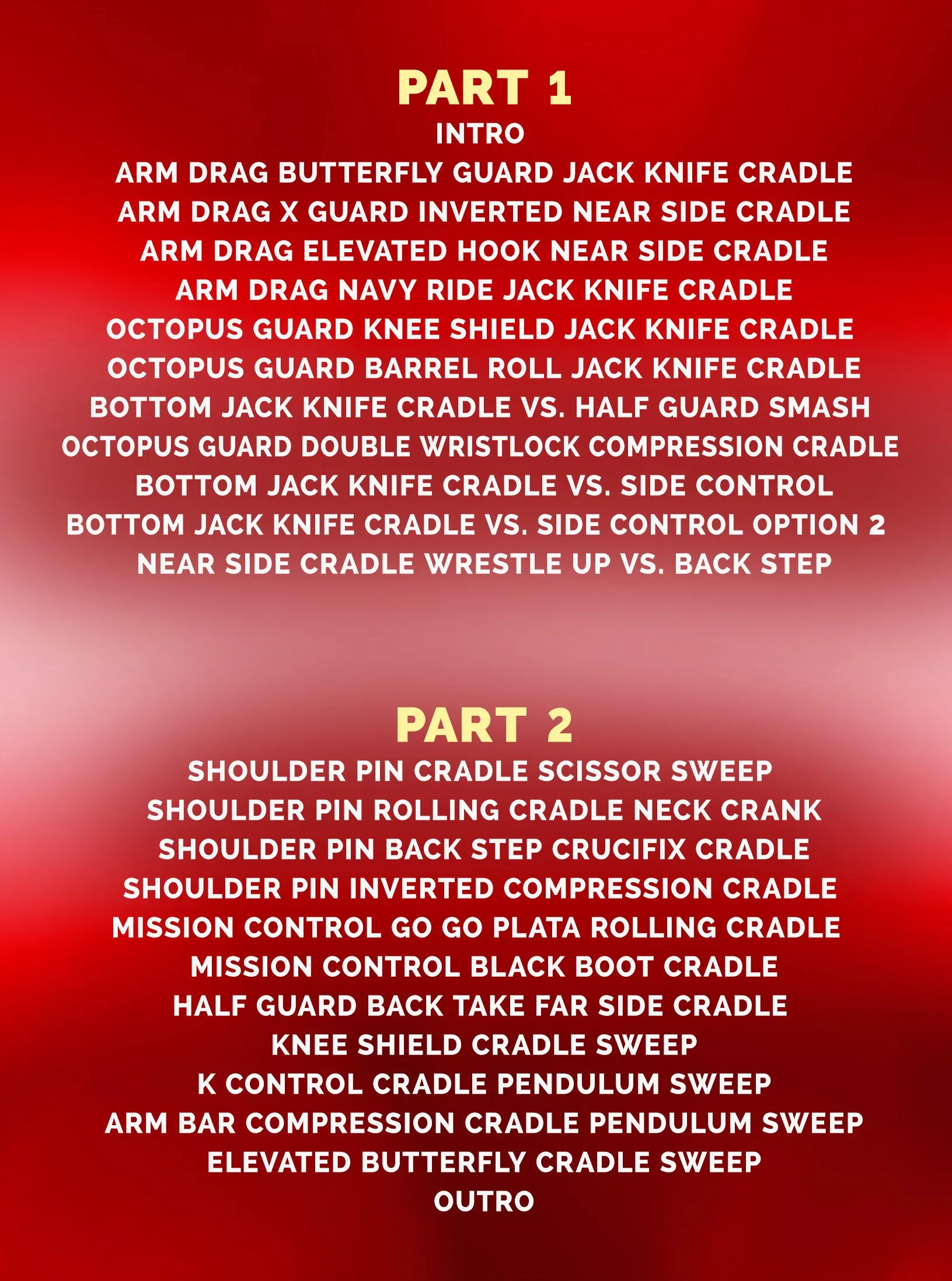 Blackout Grappling Hybrid Bottom Cradles by David Petrone