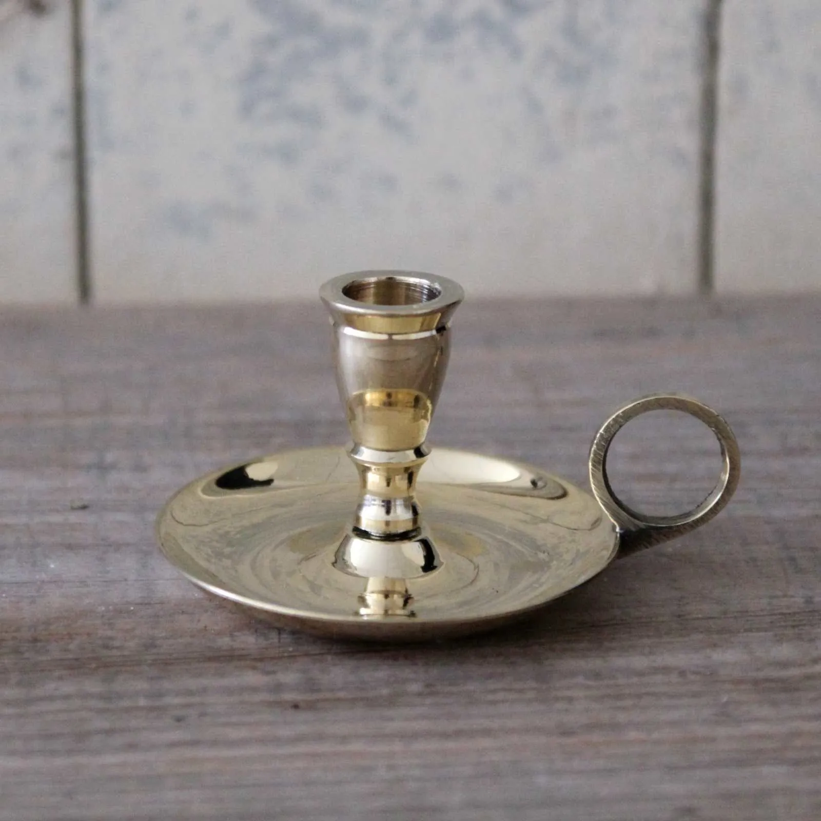 Brass Nightstand Taper Candle Holder