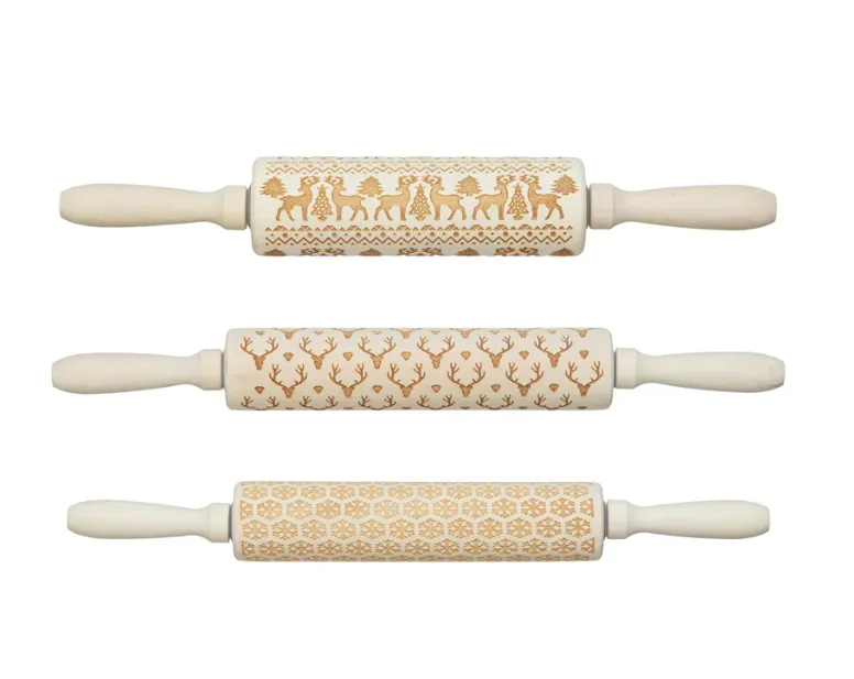 Carved Wood Rolling Pin