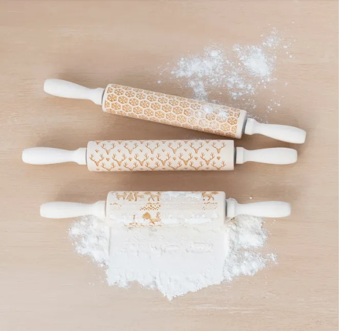 Carved Wood Rolling Pin
