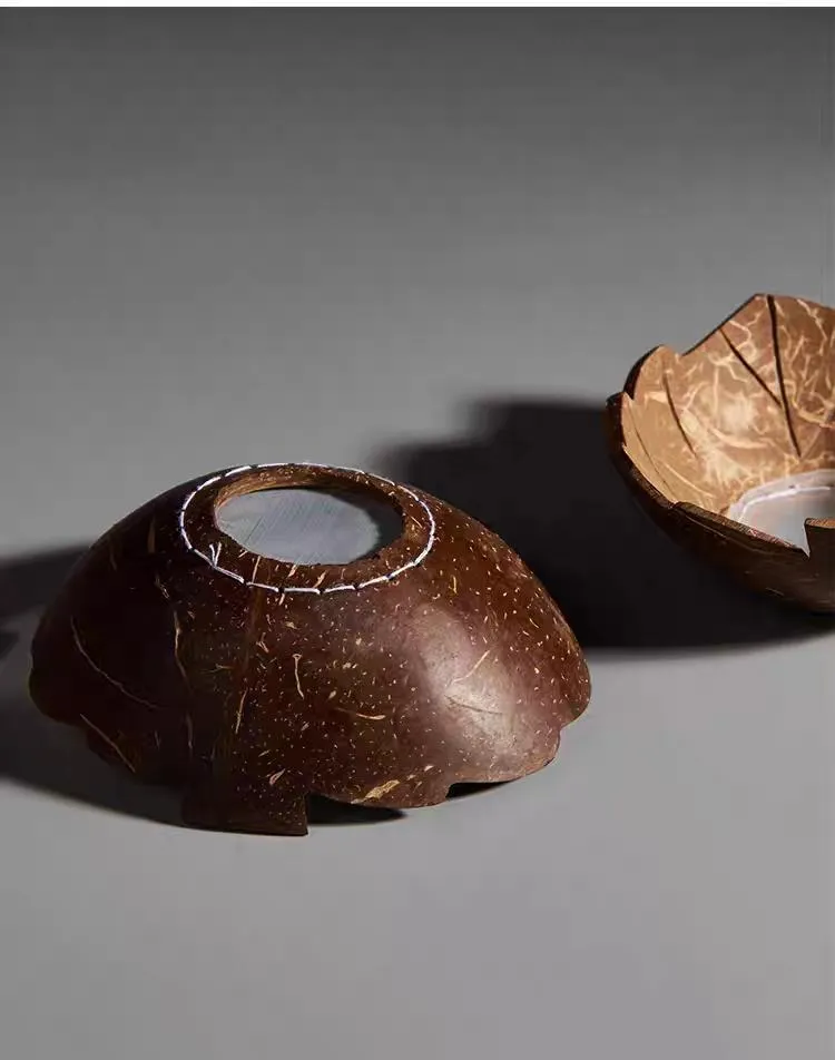Coconut Shell Strainer for Tea Brewing
