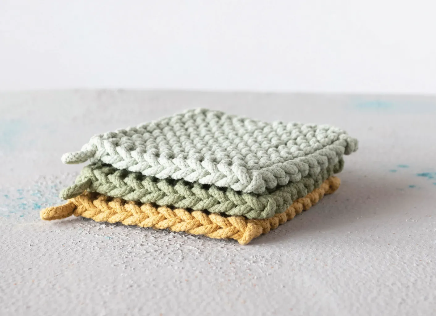 Cotton Pot Holder - Assorted Colors