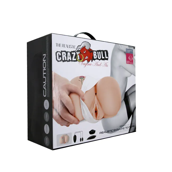 Crazy Bull Real Feel Vagina and Anal Toy with Secret Tickling Design
