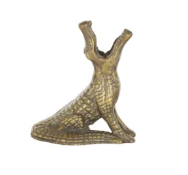 Croc Metal Candleholder Gold