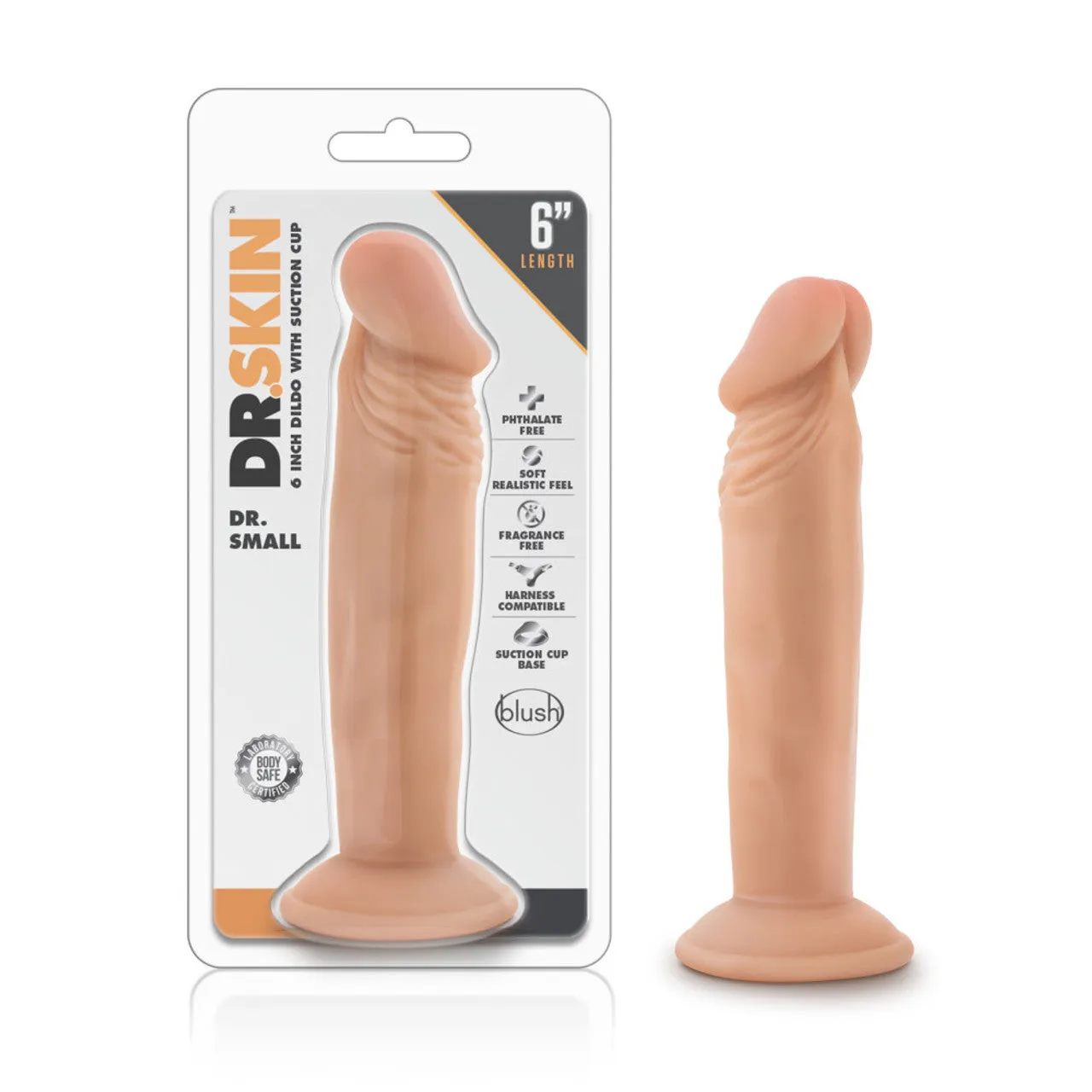 Dr. Skin Dr. Small 6 Inch Dildo - Vanilla