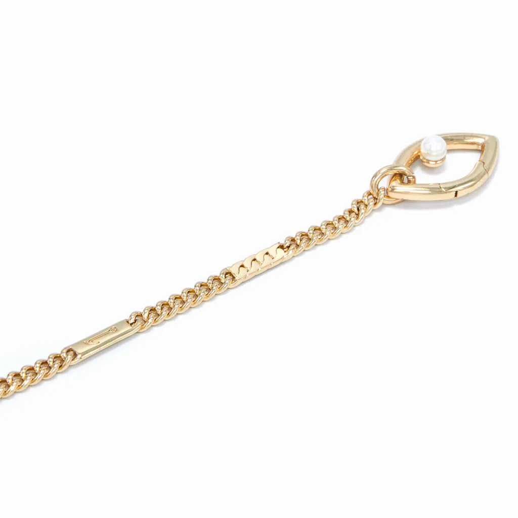 Eye Opener Chain Necklace - 18ct Gold-Plated
