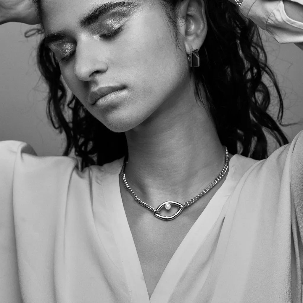 Eye Opener Chain Necklace - 18ct Gold-Plated