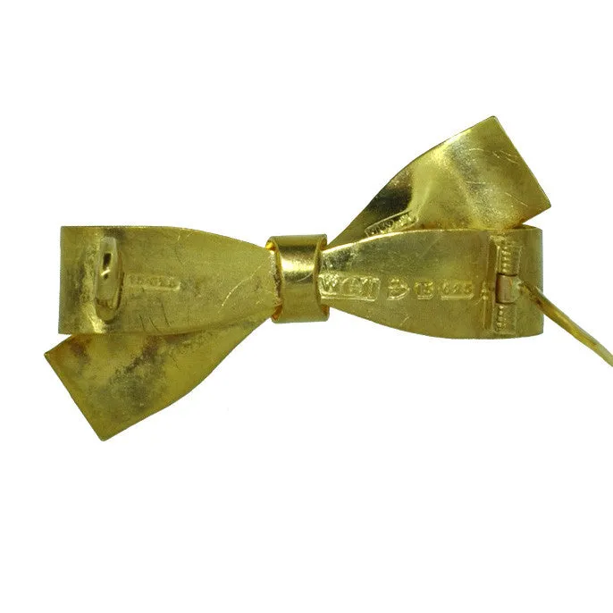 Gold Bow Stock Pin