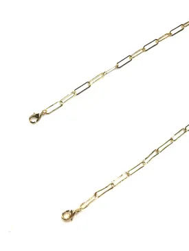 GOLD MEDIUM PAPERCLIP MASK STRAP