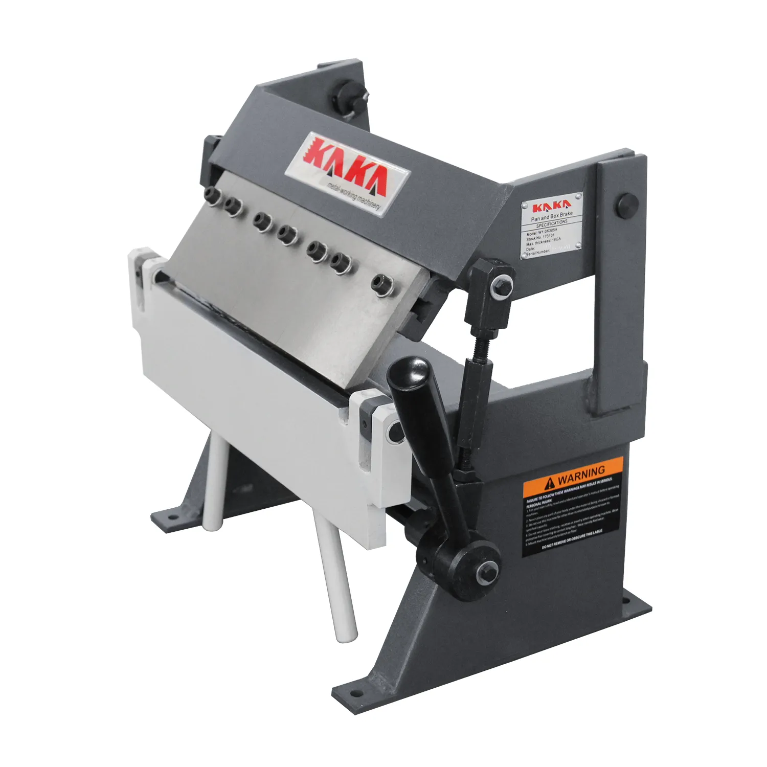 KANG Industrial W-1220A 305mm Box and Pan Brake, High Accuracy Sheet Metal Box Pan Brake, 1.0mm Sheet Metal Brake
