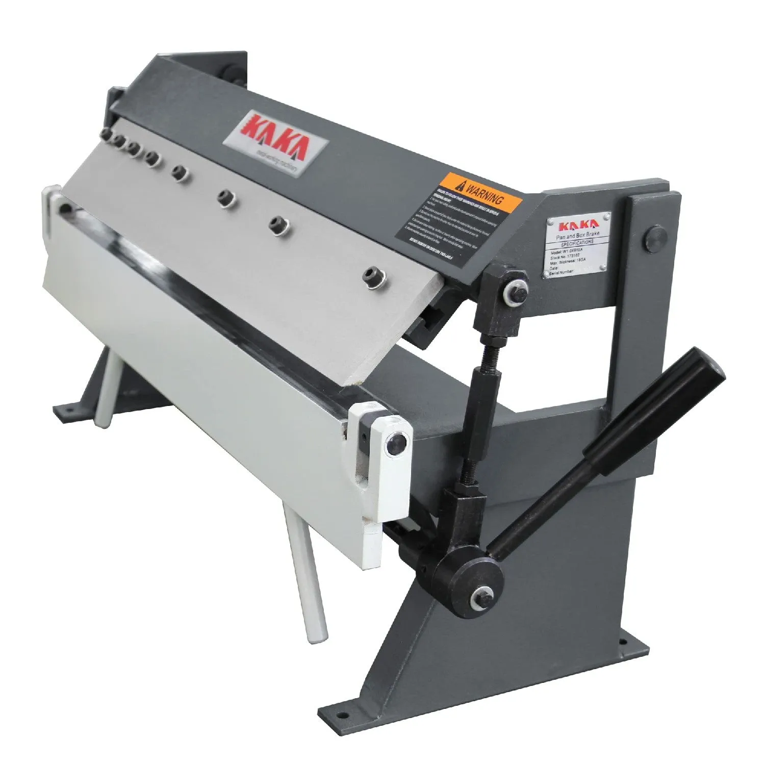 KANG Industrial W-2420A, 610mm Box and Pan Brake, High Precision Pan and Box Metal Brake, Easy Operation Metal Box Brake, 1.0mm Sheet Metal Machine