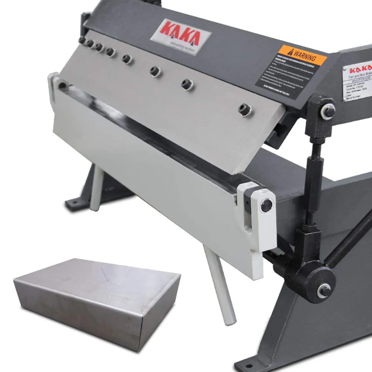 KANG Industrial W-2420A, 610mm Box and Pan Brake, High Precision Pan and Box Metal Brake, Easy Operation Metal Box Brake, 1.0mm Sheet Metal Machine