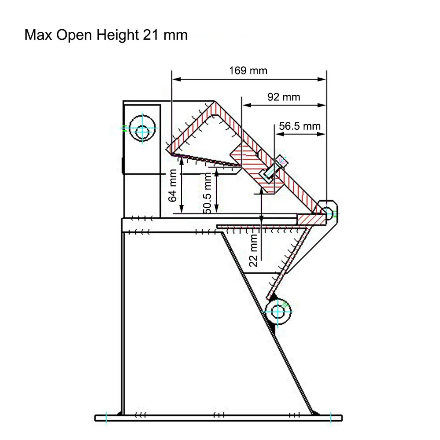 KANG Industrial W-2420A, 610mm Box and Pan Brake, High Precision Pan and Box Metal Brake, Easy Operation Metal Box Brake, 1.0mm Sheet Metal Machine