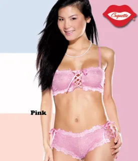 Ladies Stretch Lace Cami and Short Set -Closeout
