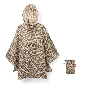 Mini Maxi Poncho Diamonds Mocha