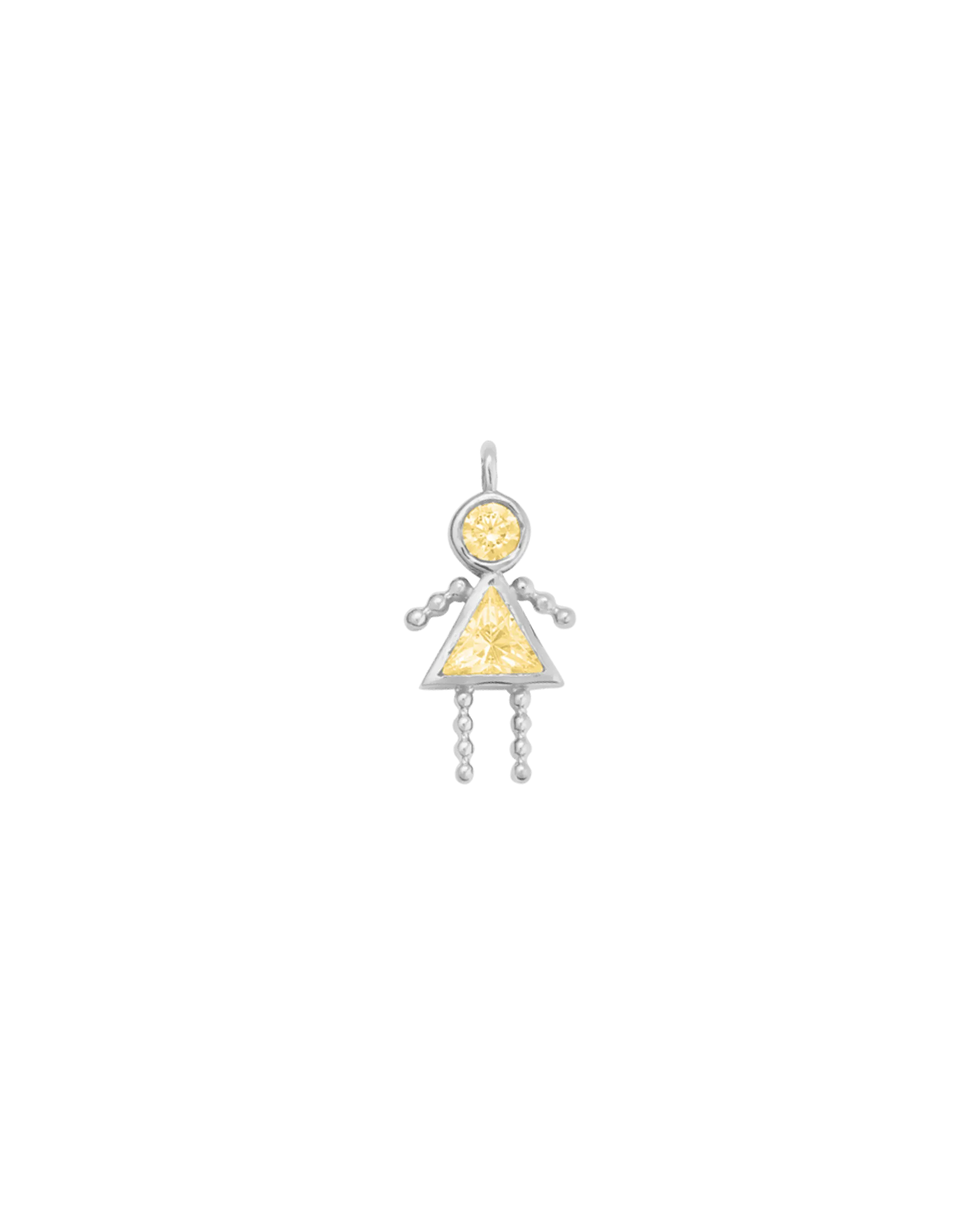 Mini Me Birthstone Boy Charm - 925 Sterling Silver