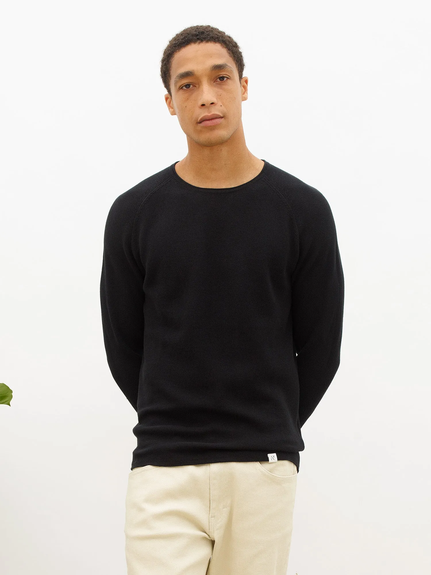 NOS 004 honeycomb crew neck