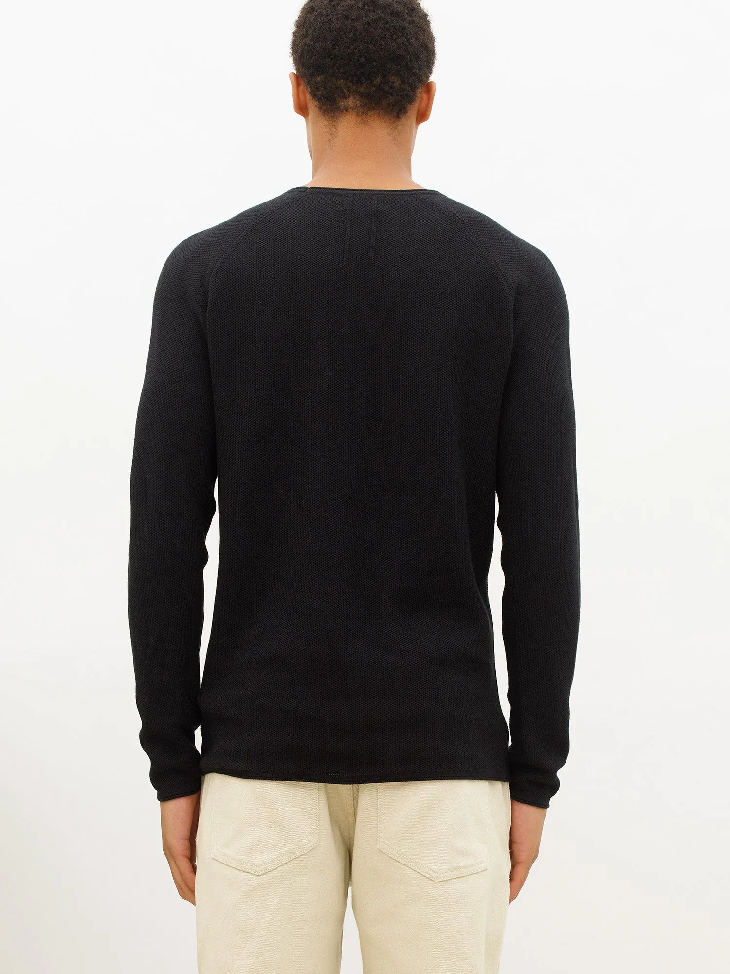 NOS 004 honeycomb crew neck