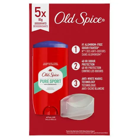 Old Spice Pure Sport High endurance Deodorant for Men 85g