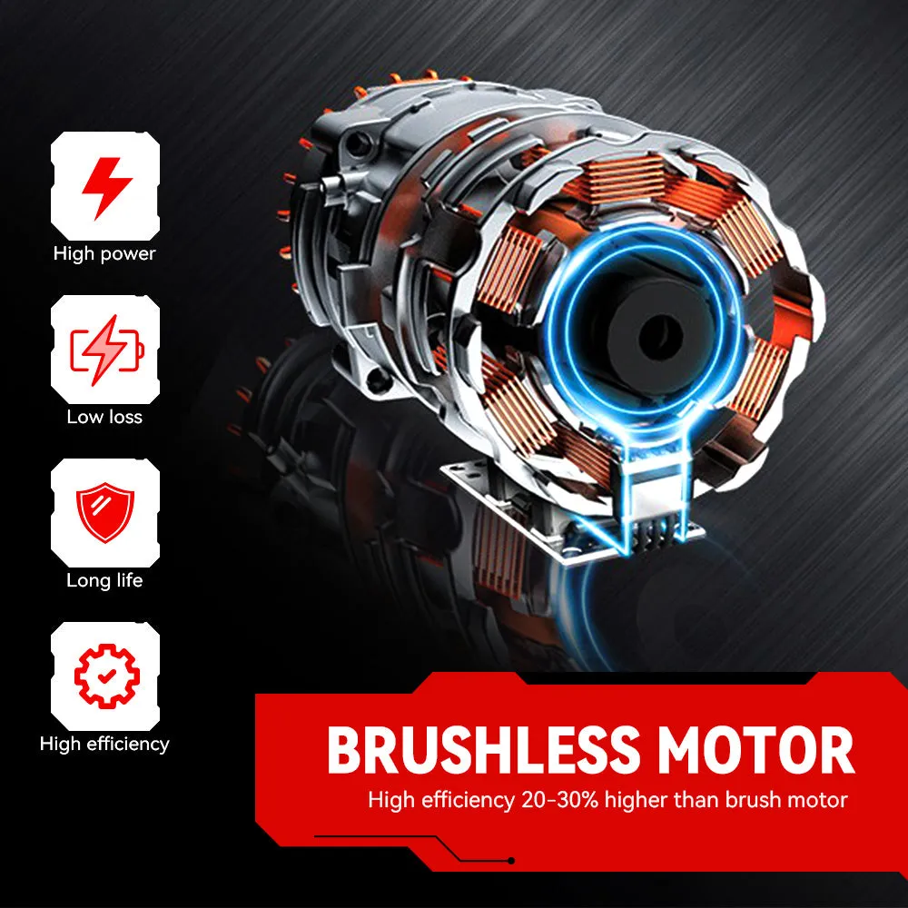 ONEVAN 76mm Brushless Electric Cordless Angle Grinder | For Makita 18V Battery