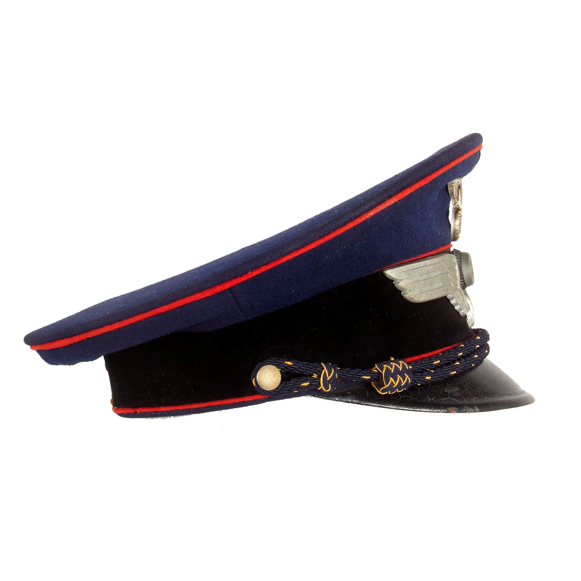 Original WWII German Deutsche Reichsbahn Railway Official’s Schirmmütze Visor Cap by Leopold Appert