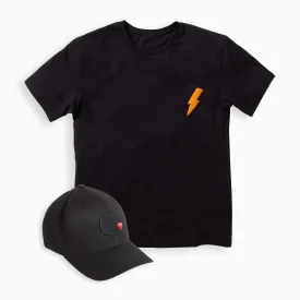 Papa Heart Cap & Tee Set