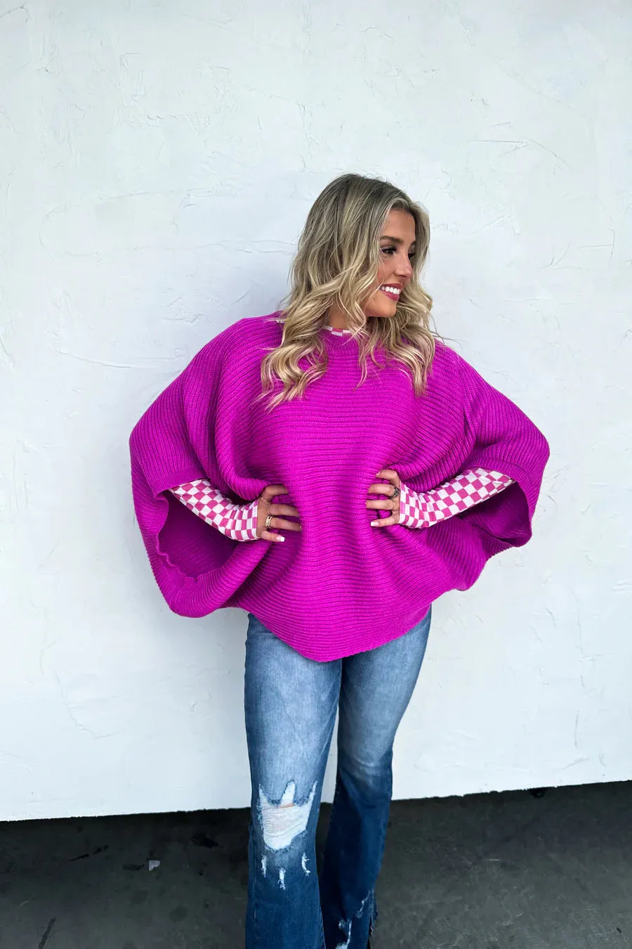 {Pre-Order }Meg Pullover Poncho *HALF PAYMENT DUE NOW, HALF DUE ON ARRIVAL*