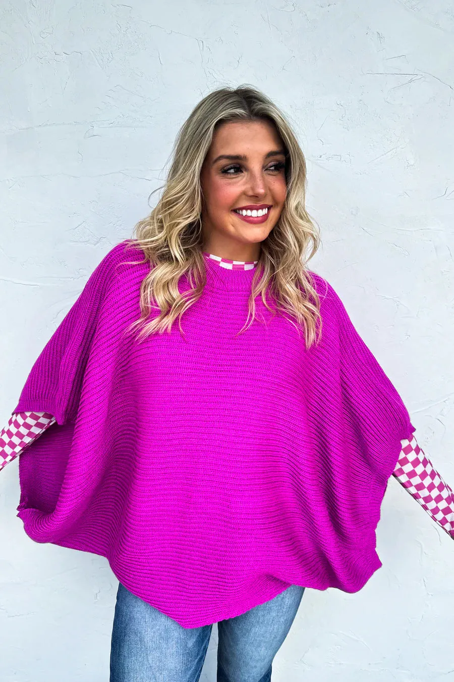 {Pre-Order }Meg Pullover Poncho *HALF PAYMENT DUE NOW, HALF DUE ON ARRIVAL*