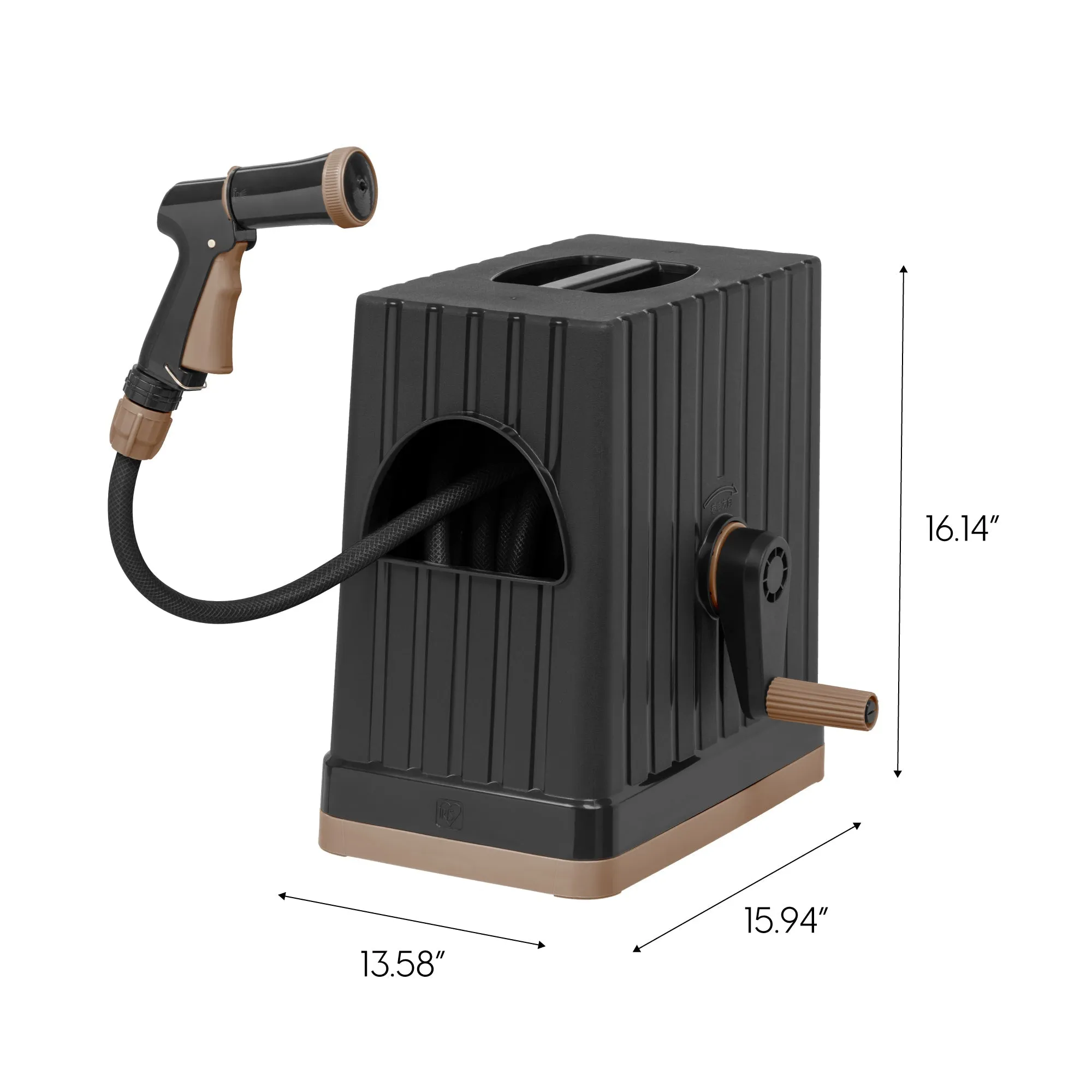 Retractable Garden Hose Reel with Hose Storage Box