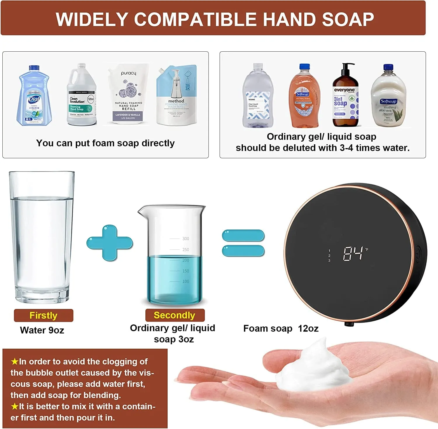 Smart Automatic Wall Mount Soap Dispenser Touchless