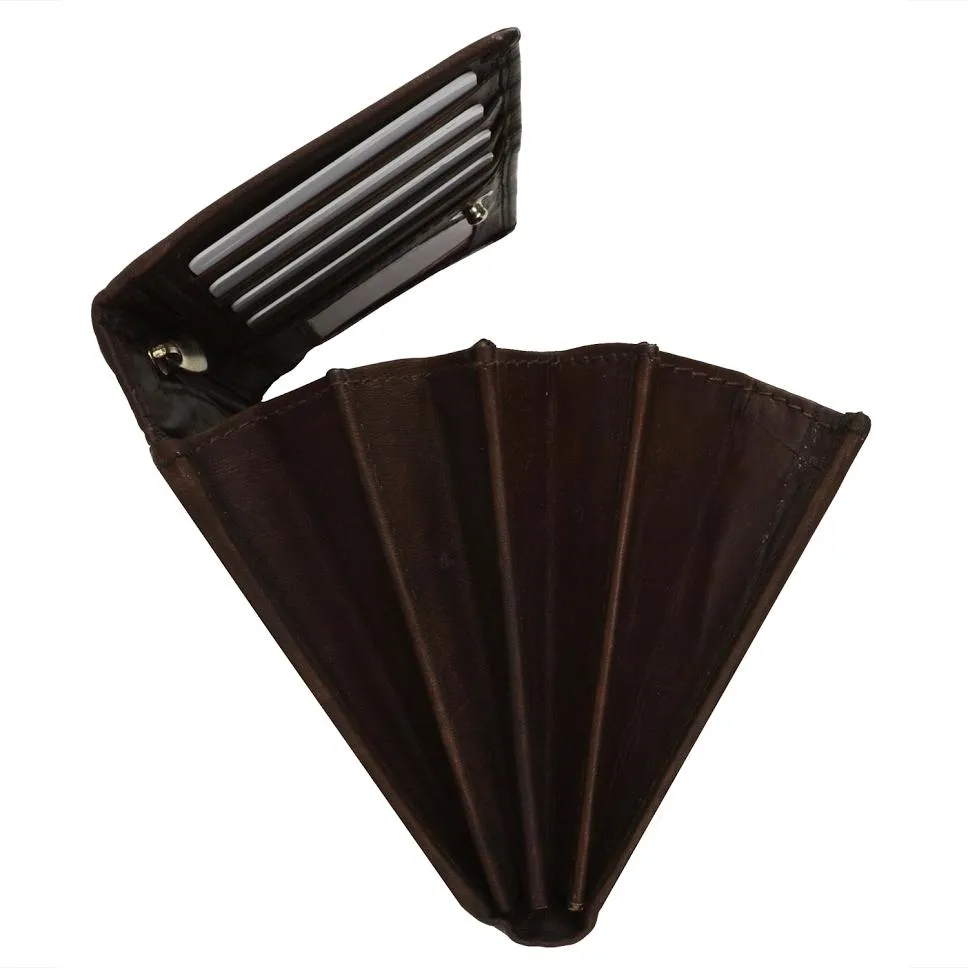Snap enclosure Leather Women Wallet