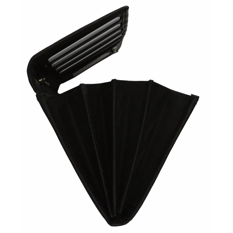 Snap enclosure Leather Women Wallet
