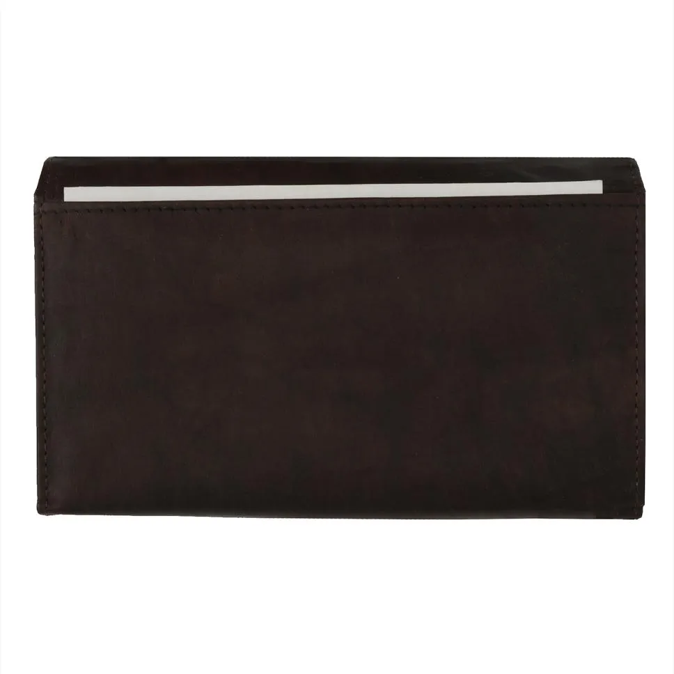 Snap enclosure Leather Women Wallet