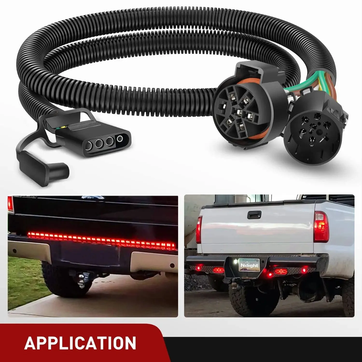 USCAR 7 Pin to 4 Pin Trailer Harness